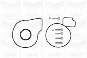 Помпа води Opel Astra G/Zafira A/B 2.2 16V 01-/Vectra C 2.0-2.2 02-08/Insignia 2.0 09- (B/B)(8 лоп) GRAF PA957 Купити в Україні