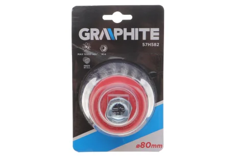 Щітка торцева Ø80 мм M14 GRAPHITE 57H582