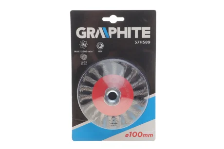 Щітка дискова Ø100 мм M14 GRAPHITE 57H589