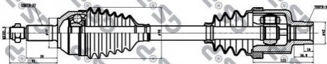 Привідний вал GSP 218005 (фото 1)