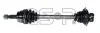 Піввісь Opel Movano 2.5 DTI 01- (L) (28x663) d=37 GSP (244012) зображення 8