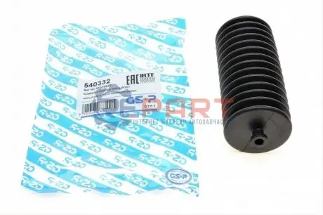 Фото Пильник рейки рульової Citroen Berlingo/Peugeot Partner 96-08 (L) (9x40x180) GSP (540332) зображення 1