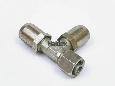 Кріплення TEKALAN тройник L, M16x1,5 внутрішній, дріт 10x1/10x1, обертальн. із гайкою, метал, кількість штук в упаковці: 1шт HALDEX 03232810022