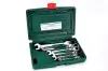 (EN) Ratchet combination wrench комплектація 6 шт, 12-кутна / HEX: 8, 10, 12, 13, 17, 19 мм, у пластиковій валізі HANS (1665F06MB) зображення 1