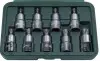 Набір насадок 1/2" (однотипні), 9 шт, профіль: TORX Tamper, розмір ключа для гнізда E-TORX: T30H, T40H, T45H, T47H, T50H, T55H, T60H, T70H, HANS (460259) зображення 1