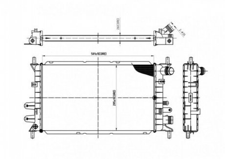 Радиатор ESCORT V 1.1-1.3 90- Hart 606525 (фото 1)