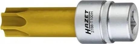 Насадка інбусовий, 1/2", TORX Tamper T100H, довжина 100мм Mercedes HAZET 2788T100H