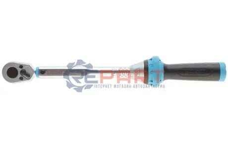 Ключ динамометричний / тріскачка 1/2", діапазон моментів: 10-60 нм, довжина: 32 см, реверсивний, квадрат HAZET 51203CT Купити в Україні