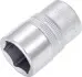 Насадка 1/2" (12,5 мм), 6-кутна, розмір насадок 6/12-кутних (мм): 18 мм, довжина: 38 мм, обробка: хромований HAZET (90018) зображення 1