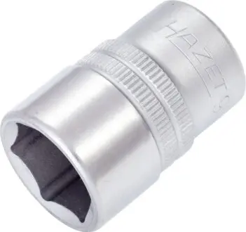 Насадка 1/2" (12,5 мм), 6-кутна, розмір насадок 6/12-кутних (мм): 18 мм, довжина: 38 мм, обробка: хромований HAZET 90018