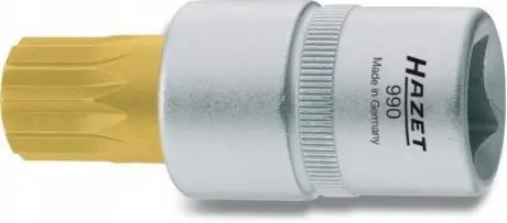 Насадка 1/2" (12,5 мм) (біта / інбусовий), SPLINE / XZN, розмір SPLINE / XZN: M6, довжина: 52 мм HAZET 9906