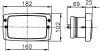 Фара Лів/Прав (H4/T4W, ручн, колір відбивача: чорн) HELLA (1AB006213027) зображення 2