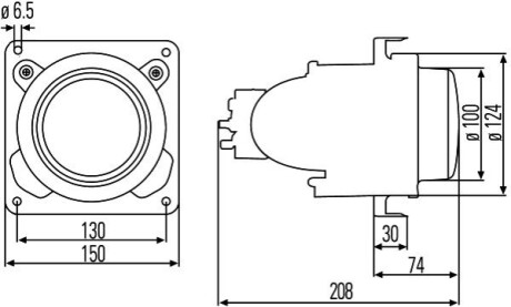 Ліхтар універсальний HELLA 1BL007834007