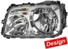 Фара Лів (H1/H7/PY21W/W5W, електричн, з мотором, колір відбивача: срібн, колір повороту: помаранчевий) MERCEDES ACTROS MP2 / MP3 10.02 HELLA 1EH009513031