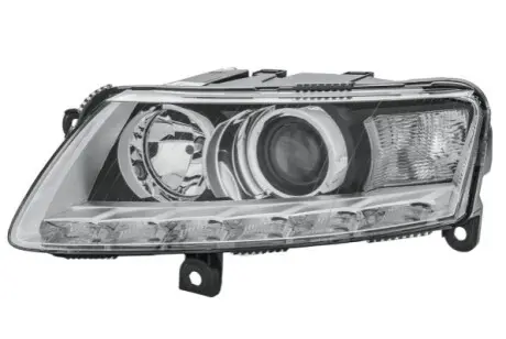 Фара Лів (bi-xenon, D3S/H7/PY21W, електричн, з мотором, колір відбивача: хром/чорн, колір повороту: прозора) AUDI A6 ALLROAD C6, A6 ALLROAD C7, A6 C6 -08.11 HELLA 1EL009925511