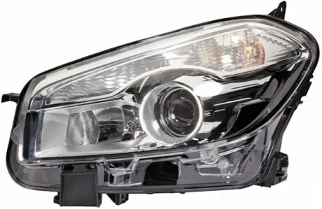 Фара Прав (xenon, D1S/H7/PY21W/W5W, електричн, з мотором, з лампочкою) NISSAN QASHQAI I HELLA 1EL010335261