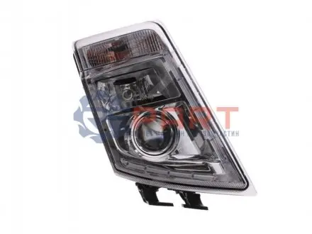 Фара Прав (H7/H7/LED/PY21W, електричн, з мотором, колір відбивача: хром, колір повороту: прозор) VOLVO FH, FH II, FH16, FM 09.05 HELLA 1EL010478121