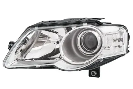 Фара Лів (H7/H7/W5W, електричн, з мотором, з лампочкою) VW PASSAT B6 03.05-11.10 HELLA 1EL 247 014-011