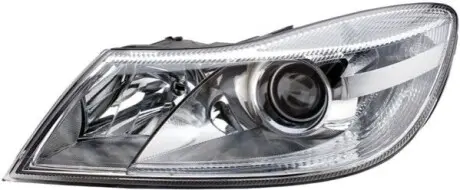 Фара Прав (H1/H7/PY21W/W5W, електричн, з мотором) SKODA OCTAVIA II 11.08-06.13 HELLA 1EL247052261 Купити в Україні