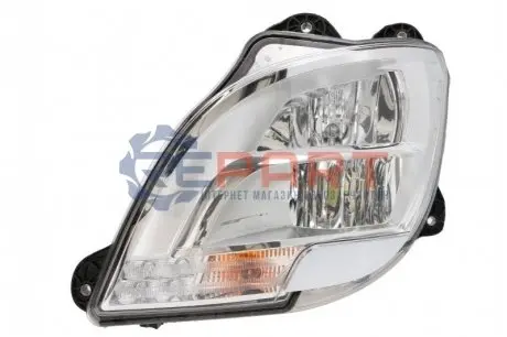 Фара Лів (H1/LED/P21W, ручн, без мотора, включає денні ходові вогні, колір відбивача: хром, колір повороту: прозор) DAF CF, XF 106 10.12 HELLA 1EX010116711