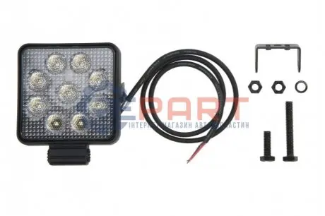 Робоча лампа (LED, 12/24В, 9Вт, 1000лм, кількість LED діодів: 9, довжина: 800мм, висота: 100мм, ширина: 129мм, глибина: 34мм, розсіяне світло) HELLA 1GA357114002
