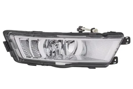 Протитуманна фара передн Прав (H8/LED, хромований з деннми ходовими вогнями) SKODA RAPID 07.12-03.22 HELLA 1NG354844161