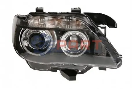 Фара Прав (галоген/bi-xenon, D1S/H10W/H7/PY21W, електричн, з мотором, з лампочкою, колір повороту: прозора) BMW 7 (E65, E66, E67) -12.09 HELLA 1ZS009044521