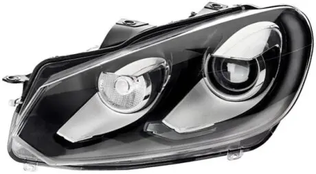 Фара Лів (bi-xenon, D1S/PY21W/W5W, електричн, з мотором, колір відбивача: хром/чорн) VW GOLF VI HELLA 1ZS009902511 Купити в Україні