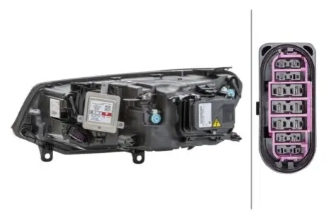 Фото Фара основная, правая, Би-Ксенон, TOUAREG (7P5), с блоком розжига HELLA (1ZS010328061) изображение 1