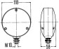 Ліхтар, показник повороту HELLA 2BA003022007 (фото 2)