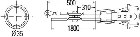 Фонарь, показатель поворота HELLA 2BM003563111
