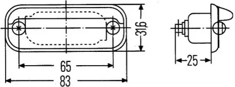Подсветка номерного знака HELLA 2KA001378041