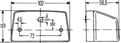 Подсветка номерного знака HELLA 2KA003389081