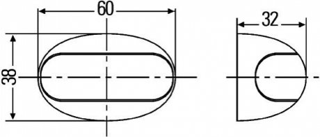 Габаритный фонарь HELLA 2PF959570202