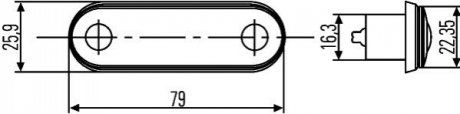 Елемент освітлення HELLA 2PF959590202