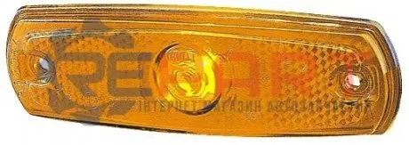 Габаритні ліхтарі Лів/Прав, Halogen, висота 11мм ширина 126мм глибина 38мм, болт/для стелажної системи/горизонтальне кріплення/кріплення вертикальне, 24В (IP5K9K) HELLA 2PS962964018