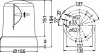 Сигнальна лампа 24В KL 7000 F, h1 HELLA (2RL008061111) зображення 2