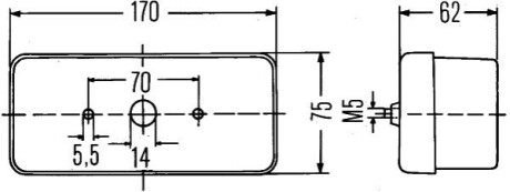 Фонарь задний. Фонарь задний HELLA 2SD002582011