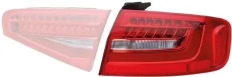 Ліхтар задній Лів (зовнішн, LED/W16W, колір повороту білий, колір скла білий/червон, світло заднього ходу) AUDI A4 B8 Седан 11.11-05.16 HELLA 2SK010916091