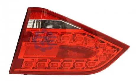 Ліхтар задній Прав (внутрішня частина, LED/P21W/W16W, колір повороту димчастий, колір скла червон/прозора, світло протитуманних фар, світло заднього ходу) AUDI A4 B8 11.07-10.11 HELLA 2TP010086101