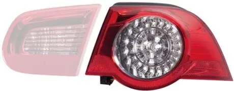 Ліхтар задній Лів (зовнішн, LED, колір скла прозорий/червон) VW EOS 03.06-01.11 HELLA 2VA009246091 Купити в Україні