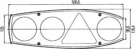 Фонарь задний HELLA 2VP341419107