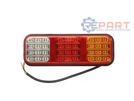Ліхтар задній Лів/Прав (LED, 12/24В, з індикатором, світло заднього ходу, із стоп-сигналом, паркувальні вогні) HELLA 2VP357018001