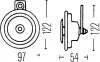 Звуковой сигнал HELLA (3AL002952841) изображение 2