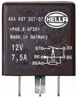 Реле топливного насоса Audi A4/A6/VW Caddy/Transporter/Golf/Polo/Passat 1.0-2.5 91-05 HELLA 4RA007507071 Купить в Украине