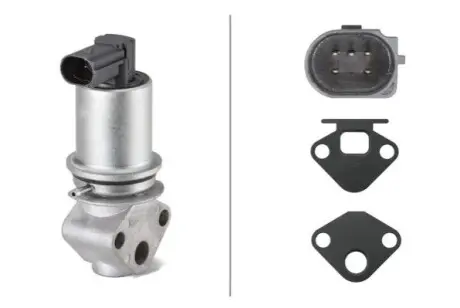 Клапан EGR AUDI A2 SEAT AROSA, CORDOBA, CORDOBA VARIO, IBIZA II, INCA, LEON, TOLEDO II SKODA FABIA I, OCTAVIA I VW BORA, BORA I, CADDY II, GOLF IV, LUPO I, NEW BEETLE, POLO 1.4/1.6 09.96-12.10 HELLA 6NU010171351