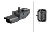 Фото Датчик тиску у впускному колекторі (3 pin) CITROEN C1, C2, C2 ENTERPRISE, C3 I, C3 II, C3 PLURIEL, C5 I, C5 II, C8, EVASION, JUMPY I, NEMO, XANTIA, XM FIAT SCUDO, ULYSSE 1.4D-2.5D 05.94 HELLA (6PP 358 152-341) зображення 1