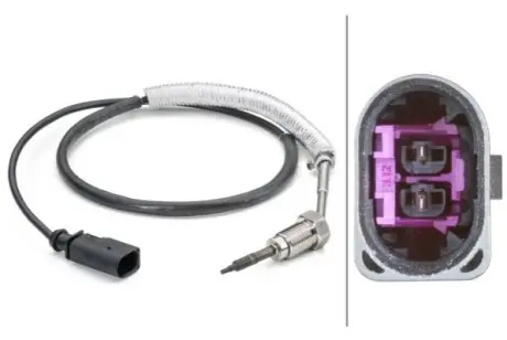 Датчик температуры выхлопных газов VW POLO 01- HELLA 6PT014494291