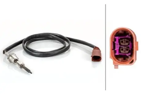 Датчик температури вихлопних газів (перед DPF) AUDI A3 SEAT LEON, LEON SC, LEON ST SKODA OCTAVIA III VW GOLF ALLTRACK VII, GOLF SPORTSVAN VII, GOLF VII 1.6D 08.12-10.20 HELLA 6PT014495121