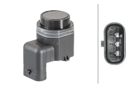 Датчик контролю паркування (парктронік) задн/передн ALFA ROMEO AUDI BENTLEY HYUNDAI KIA LAND ROVER OPEL PORSCHE SEAT SKODA VW HELLA 6PX358141081 Купити в Україні